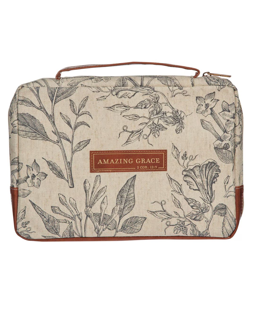 Amazing Grace Natural Canvas Bible Cover