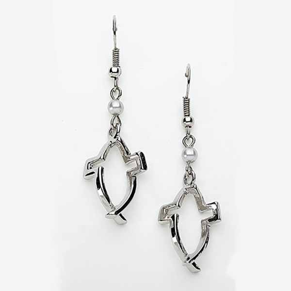 CrossFish Earrings Silver 20-48466