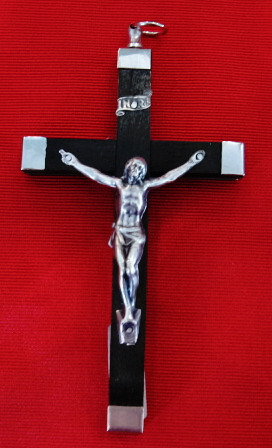4 inch Nickel Bound Crucifix 2036-01