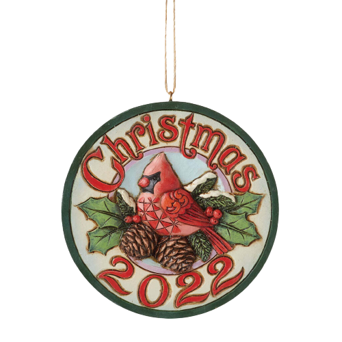 Dated 2022 Cardinal Ornament (Jim Shore Heartwood Creek) - 6010841