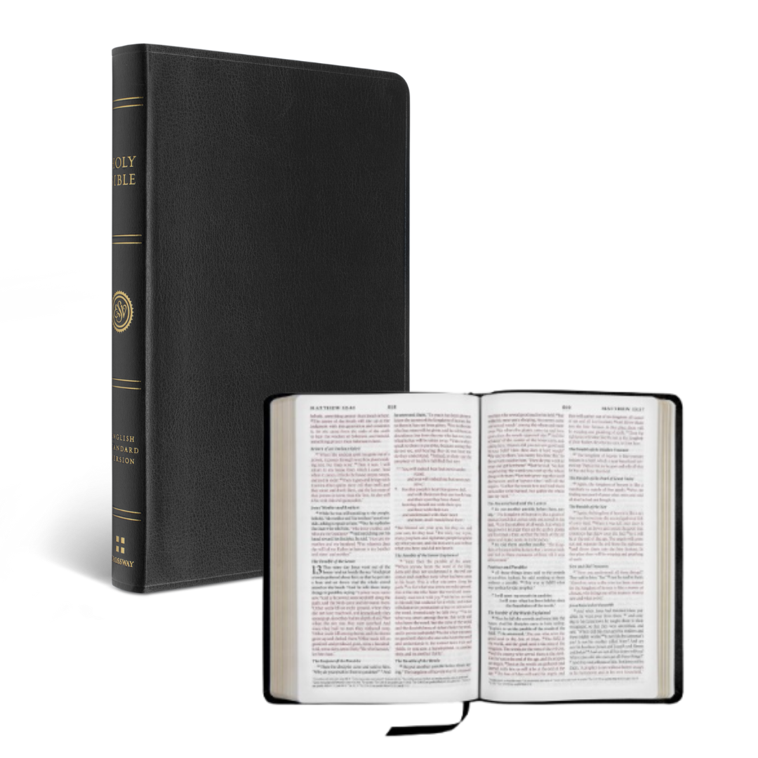 ESV Classic Thinline Bible (Black, Bonded Leather)