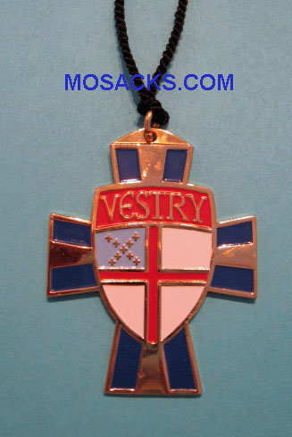 Episcopal Vestry Gold-Plated Pendant, #455