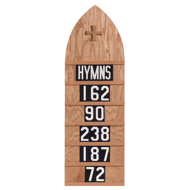 Extra Large Hymn Board Dark Oak TO5093