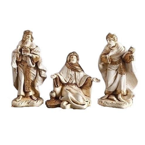 Fontanini Golden Edition Three Kings - 54121 Fontanini 5" Three Kings in Recolored Golden Edition