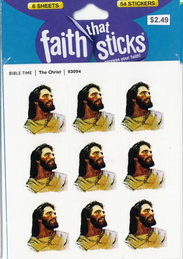 Faith That Sticks The Christ-93094 includes 6 Jesus sticker sheets