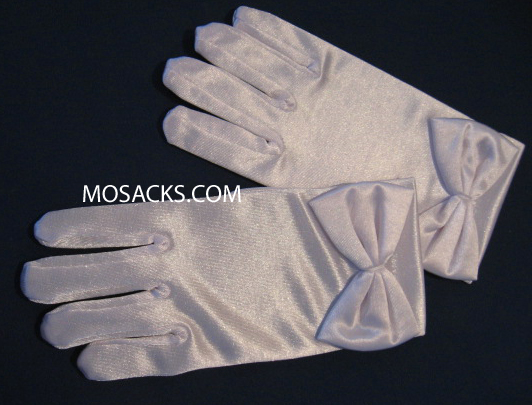 First Holy Communion Gloves with White Bow