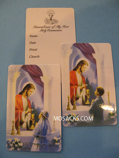 First Holy Communion Remembrance Card with Jesus