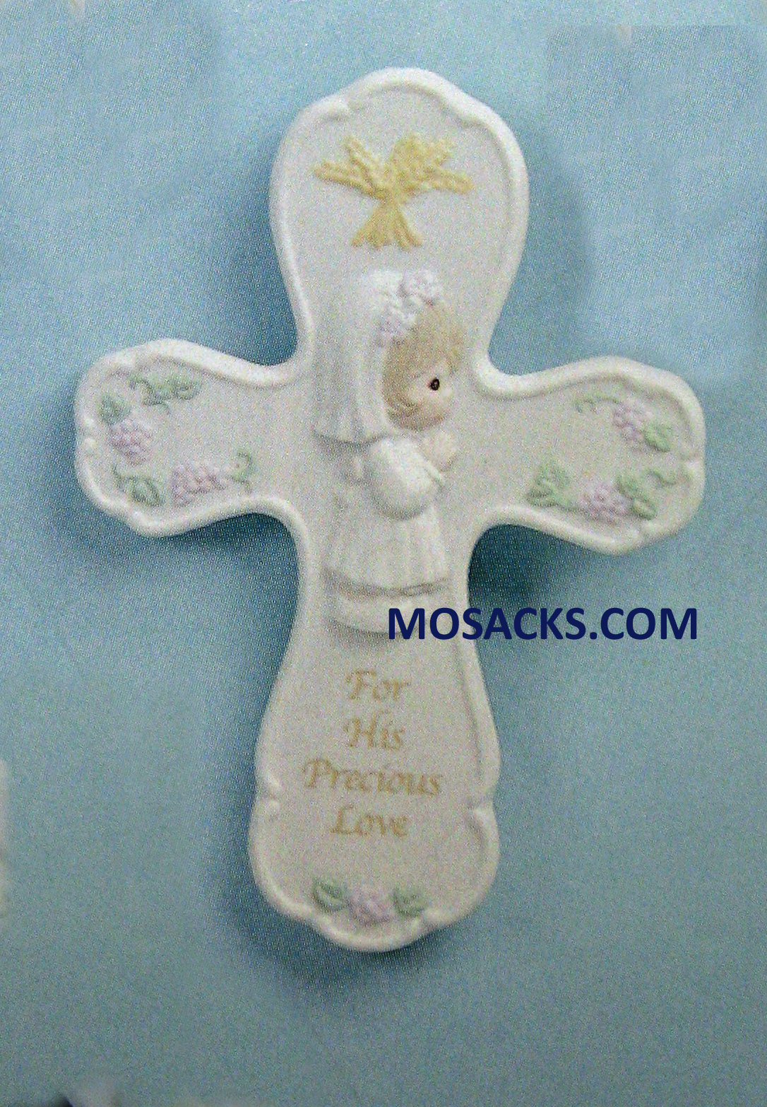 First Communion PM Wall Cross Girl -61766 RETIRED