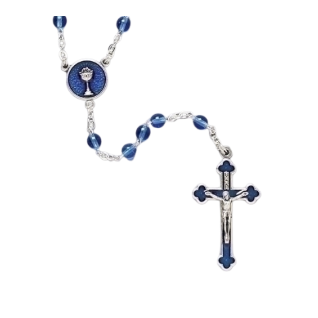 First Communion Rosary (Blue)