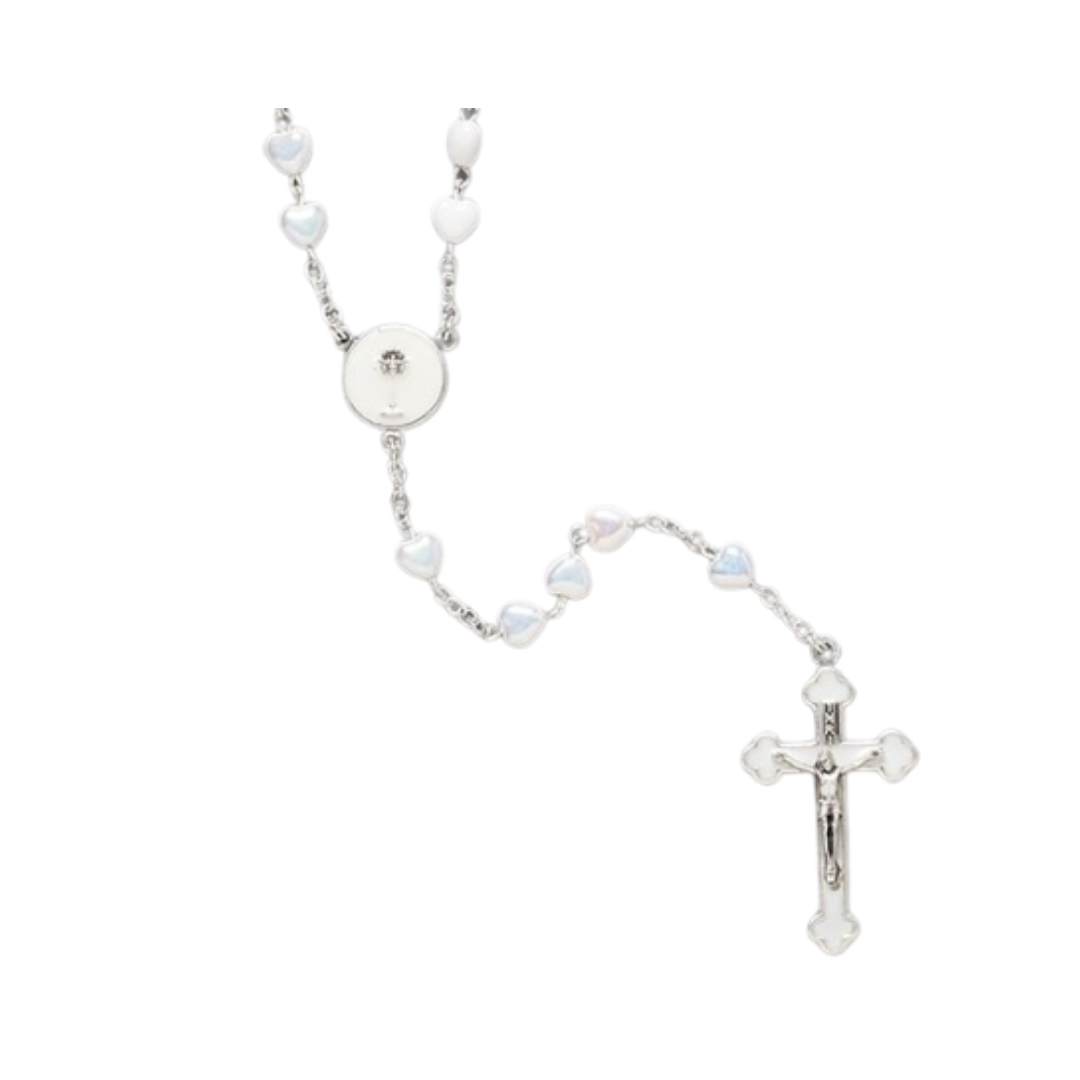 First Communion Rosary (White)
