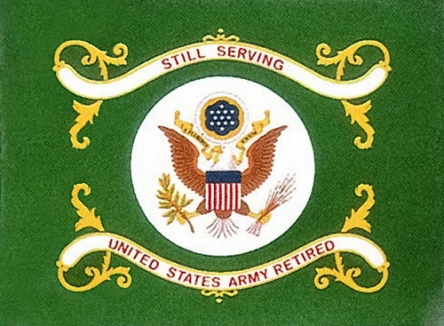 3’ x 5’ U. S. Army Retired Printed Perma-Nyl Flag