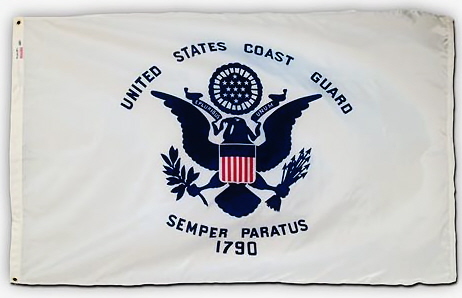 2’ x 3’ U. S. Coast Guard Printed Perma-Nyl Flag by Valley Forge Flag