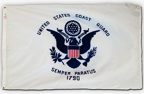 Coast Guard 3ft x 5ft Flags U. S. Military Printed 100% Polyester