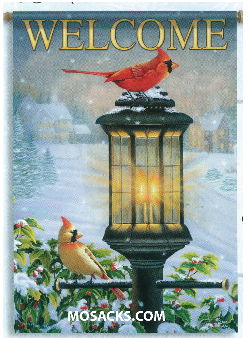 Flagtrends Cardinals And Lampost 13x18" Double Sided Garden Flag 480-45779