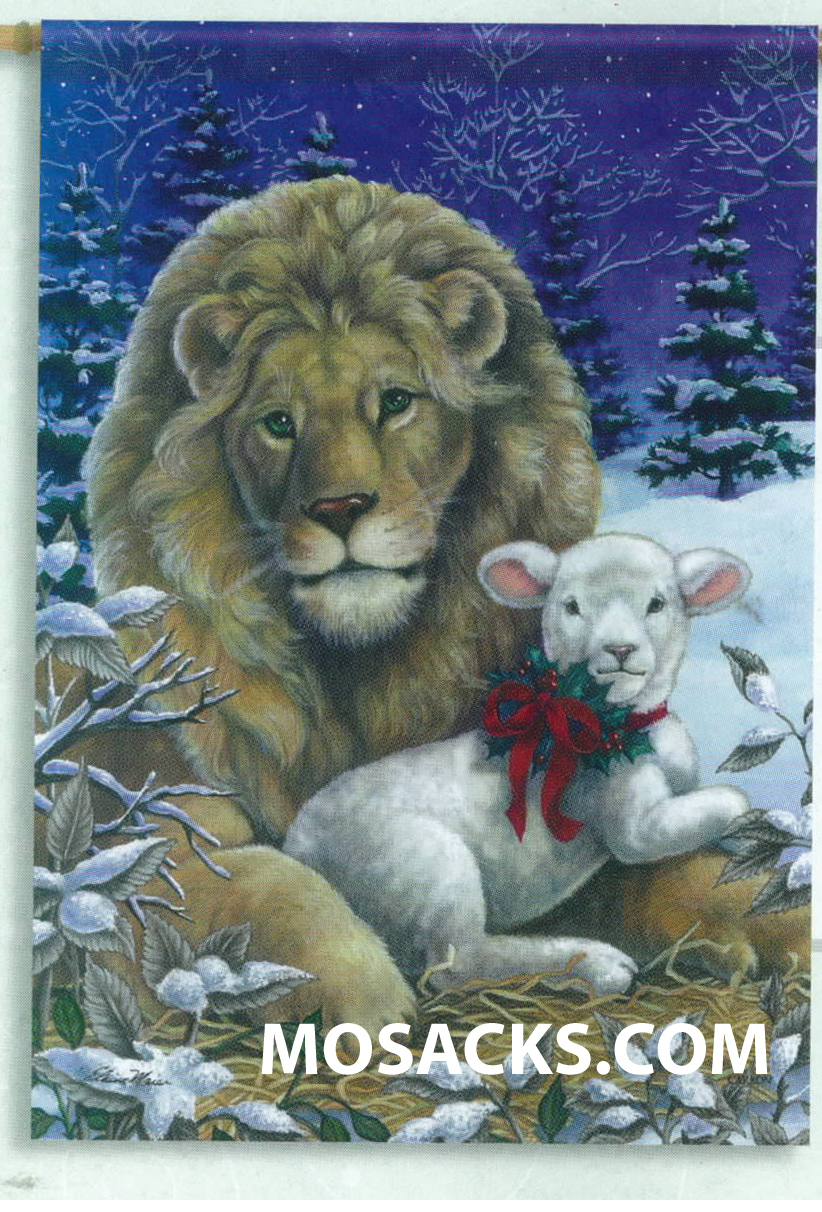 Flagtrends by Carson Lion And Lamb Flag 28x40 Inch Double-Sided Flag 480-47975