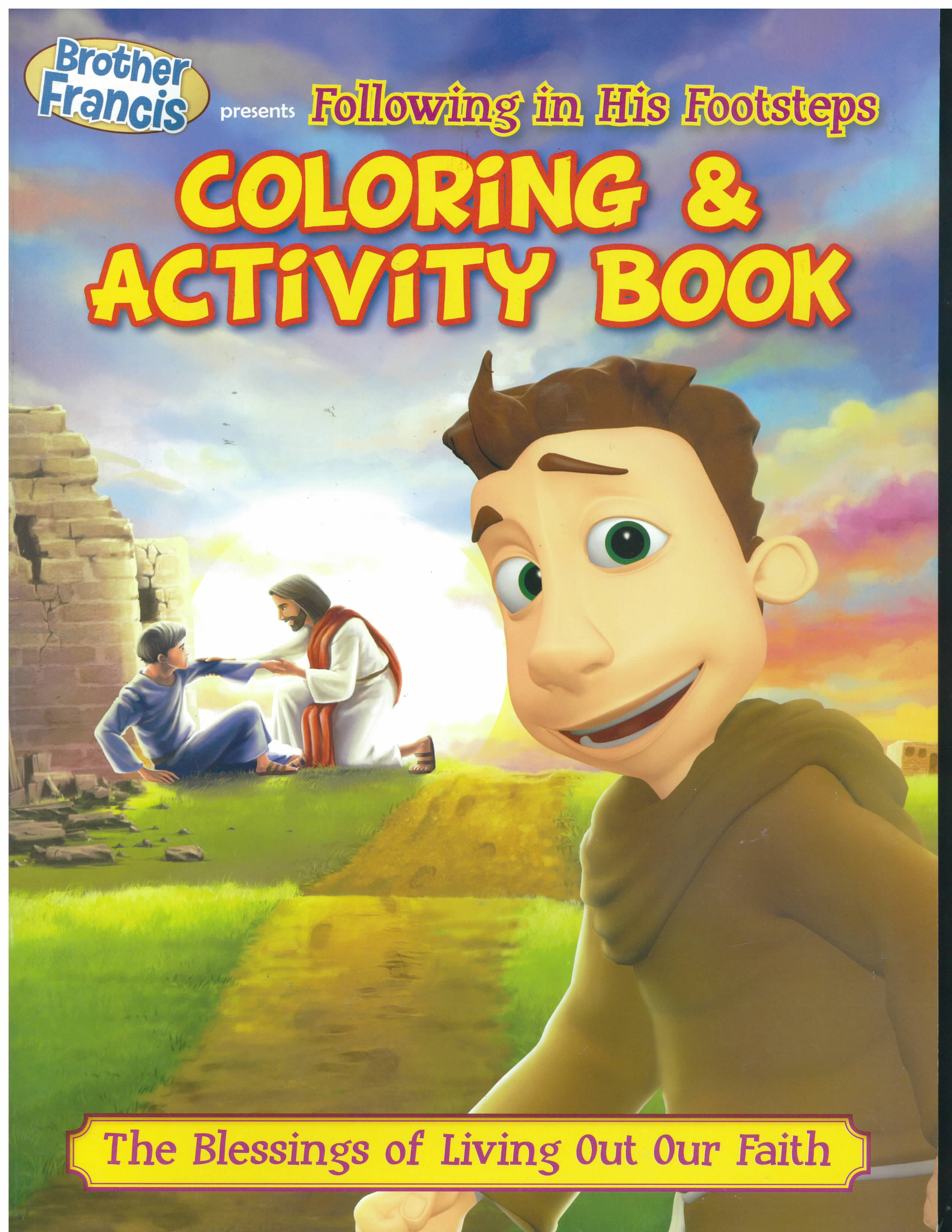 Following in His Footsteps Coloring Book and Activity Book-BF09-CB