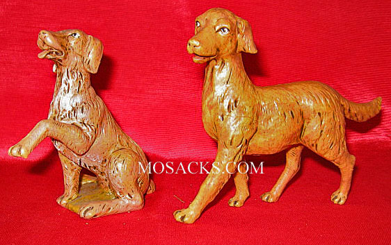 Fontanini 12 Inch Dogs 2 Piece Set 52903