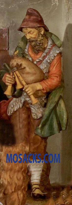 Fontanini 50" Masterpiece Nativity Collection Josiah the Bagpiper #52352