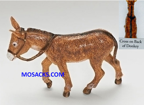 Fontanini 5 Inch Donkey With Cross 20-54085