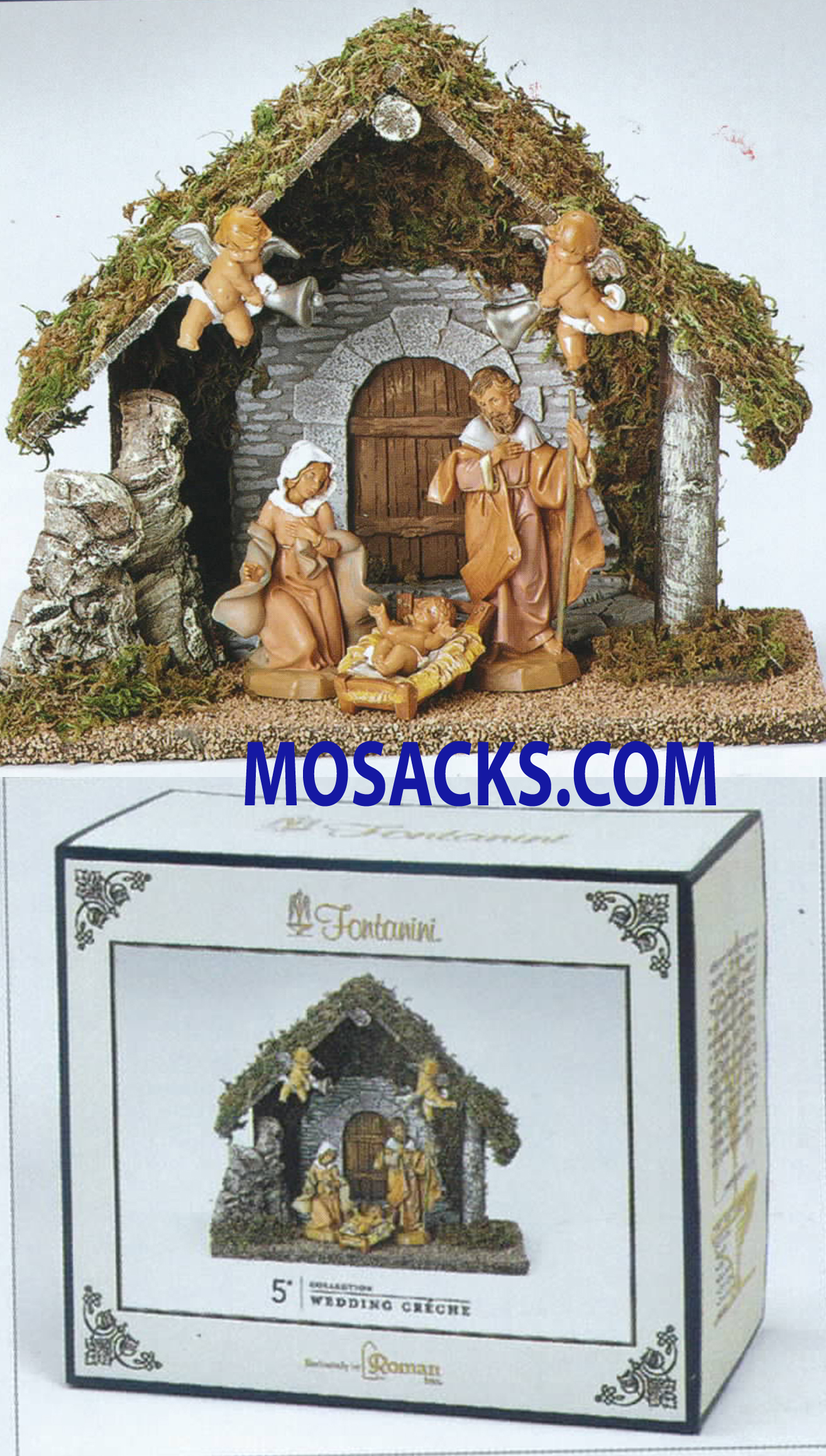Fontanini 5 Inch Wedding Gift Nativity Set 5 piece Fontanini Figure Set