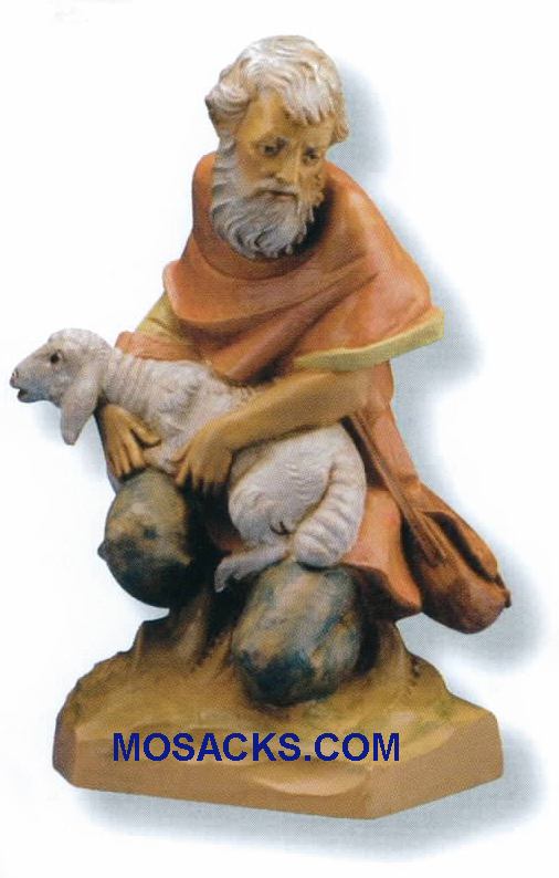 Fontanini Heirloom Nativity 7" scale Jeremiah With Lamb-52887, Fontanini Shepherd