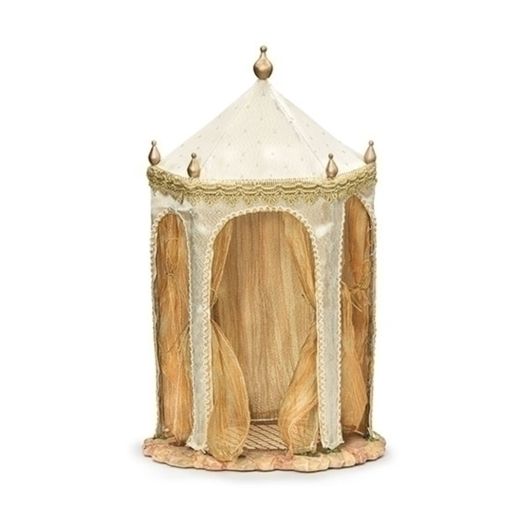 Fontanini 7.5" King's Tent (Ivory + Gold)
