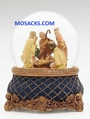 Fontanini Holy Family with Three Kings Nativity Scene Glitterdome 20-59090