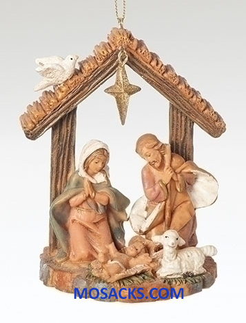 Fontanini Holy Family Ornament with Star and Dove-56373 Retired