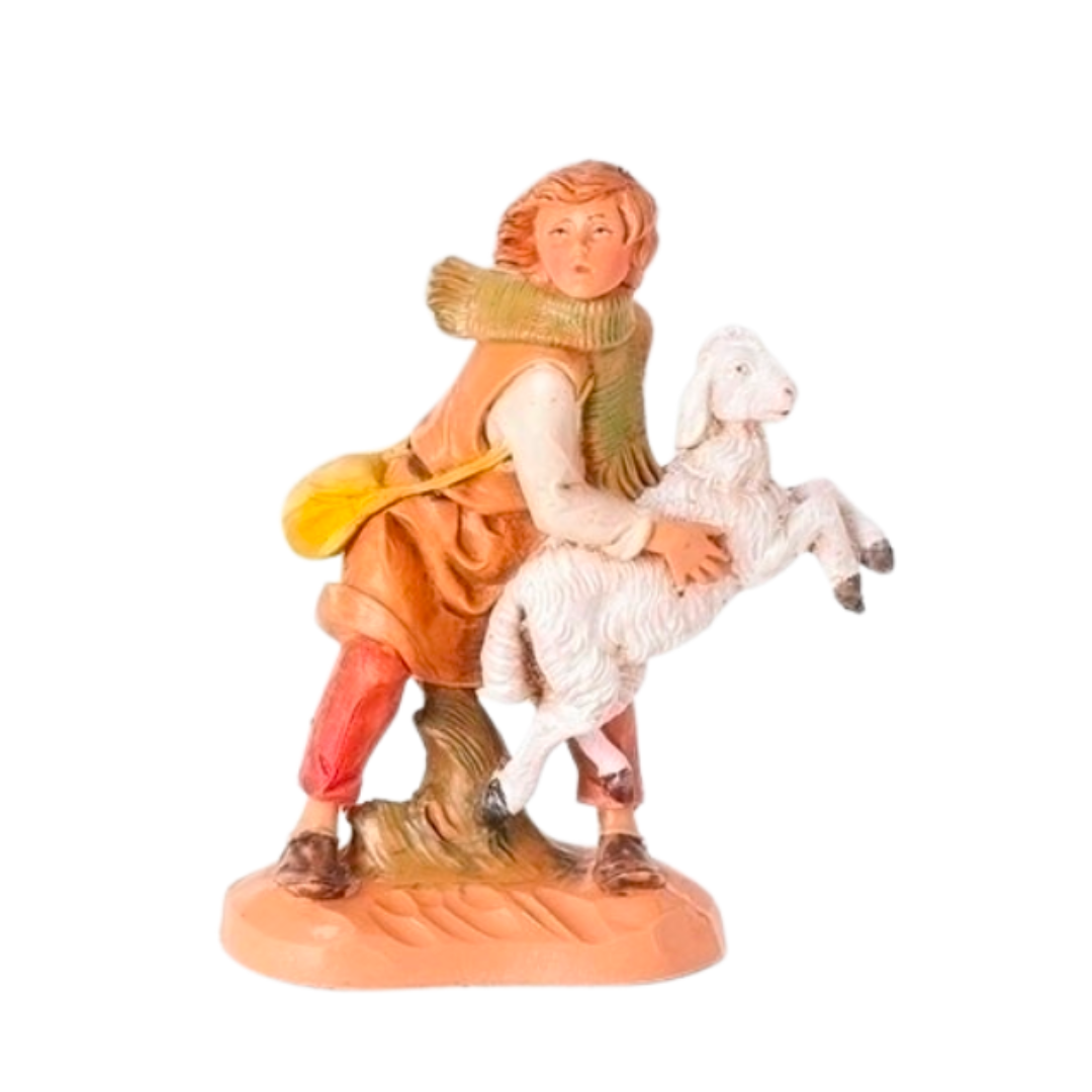 Fontanini 5" Heirloom Nativity Aaron with Sheep #72563
