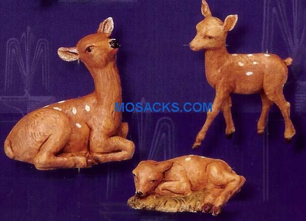 Fontanini 5" Heirloom Nativity Deer Family 3-Pc. Set #51531