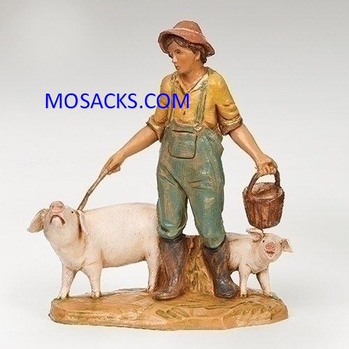 Fontainin 5" Heirloom Nativity Jedediah Pig Keeper-54115