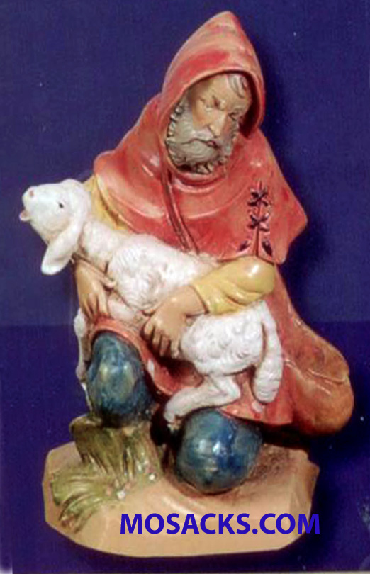 Fontanini 5" Heirloom Nativity Jeremiah with Lamb on Lap #52587