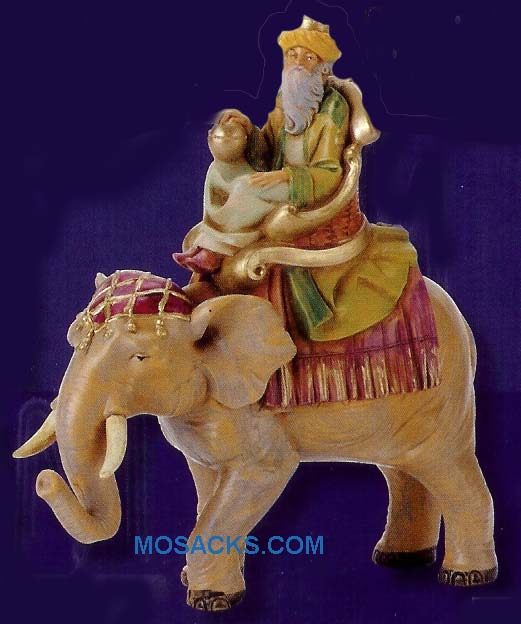 Fontanini 5" Heirloom Nativity King Gaspar on Elephant #65287