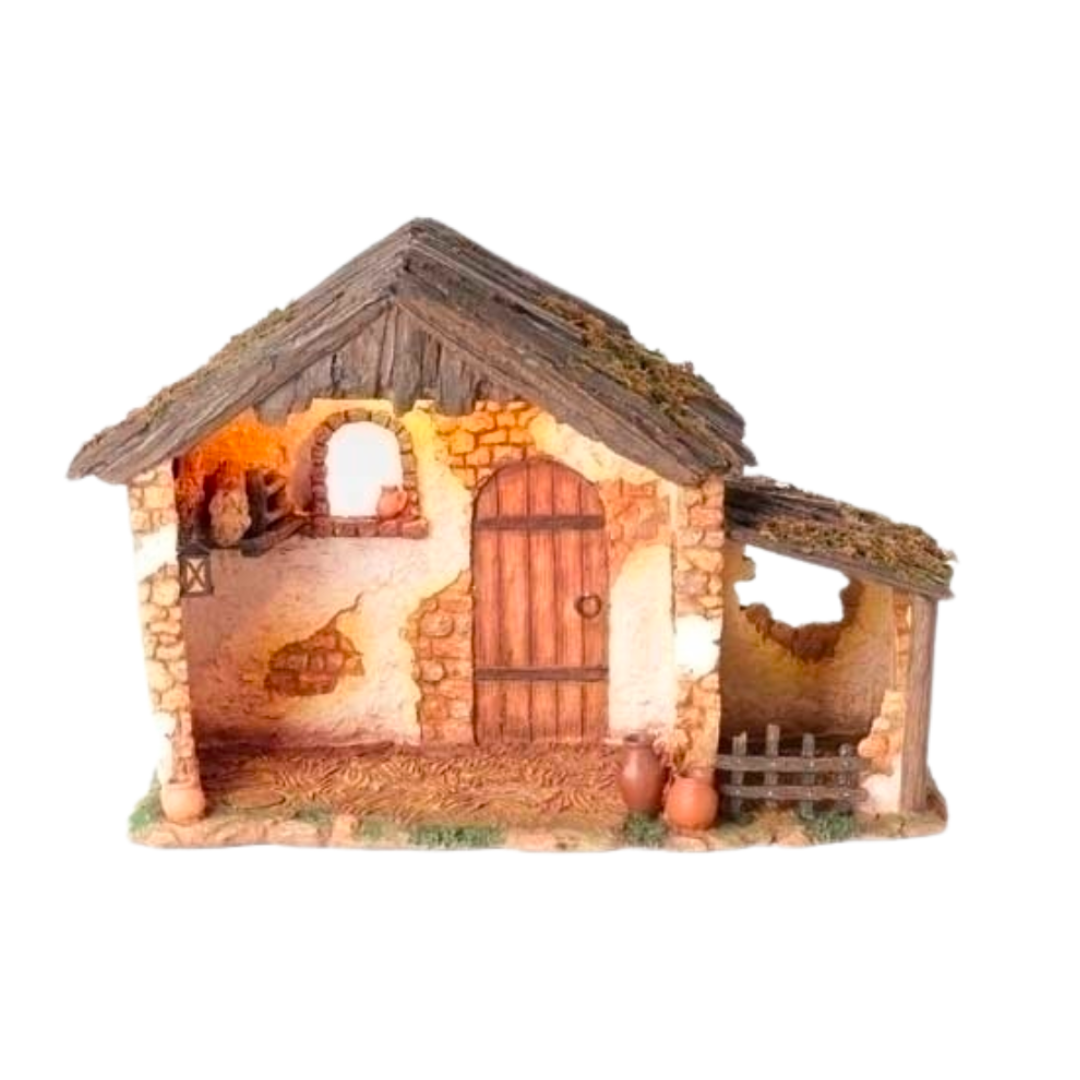 Fontanini Heirloom Nativity Lighted Fontanini Stable in 5" Scale #50567