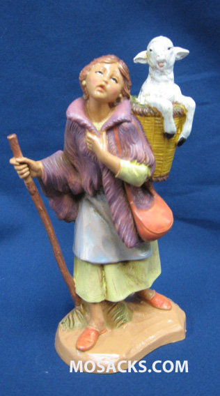 Fontanini 5" Heirloom Nativity Miriam with Basket #72572