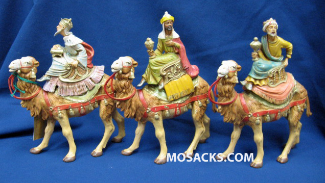 Fontanini 5" Heirloom Nativity Three Kings on Camels Set #71514