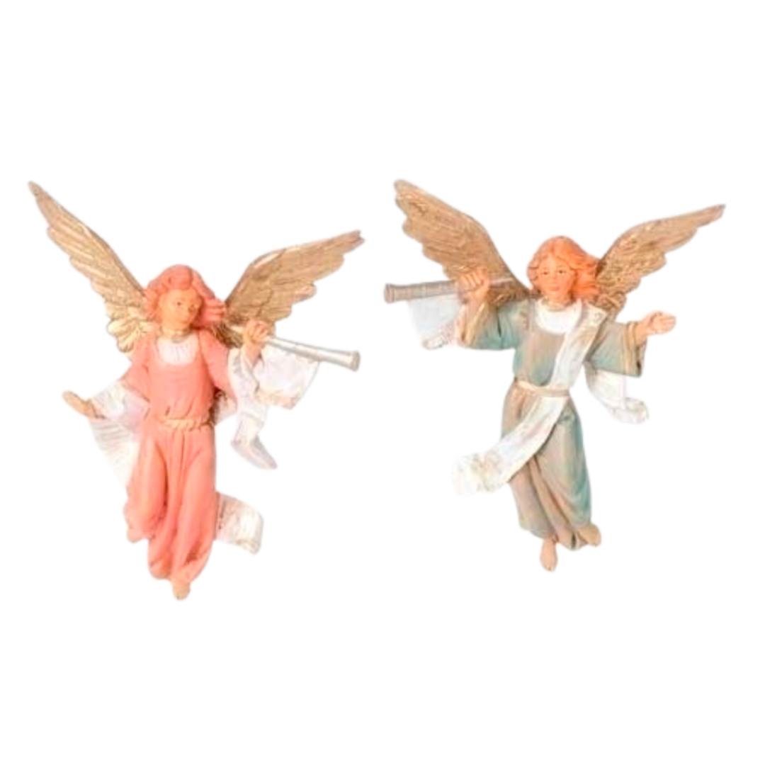Fontanini 5" Heirloom Nativity Trumpeting Angels