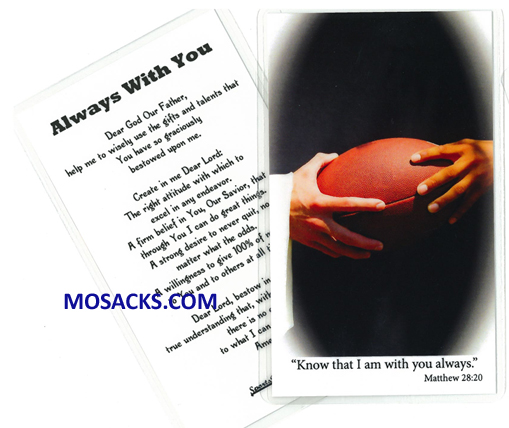 Sports Football Laminated Holy Card 477-FOOTBALL