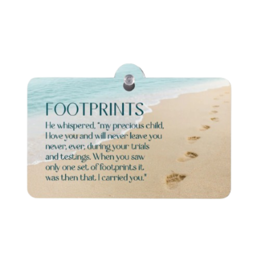 Footprints Suction Sign - SSH0011