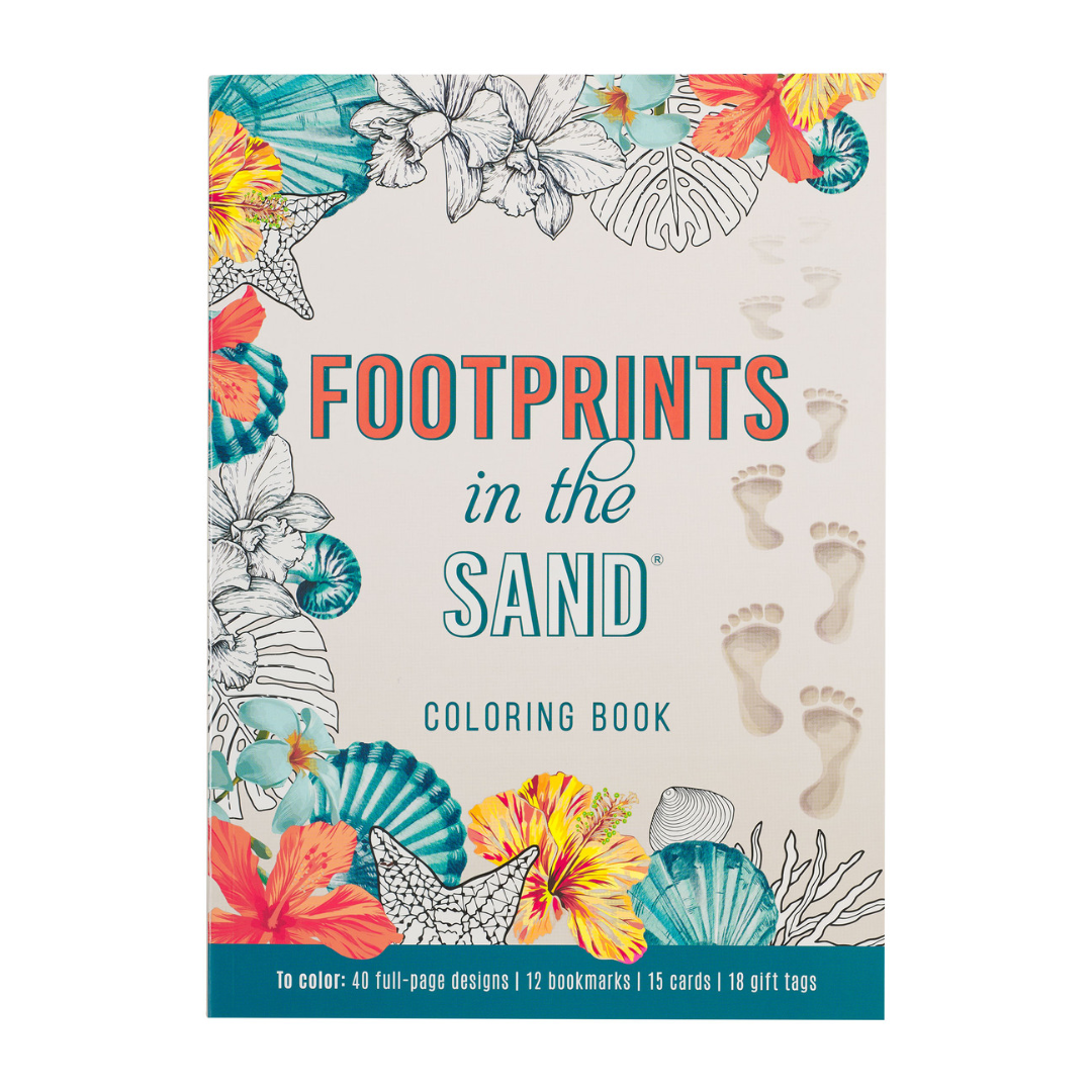 Footprints in the Sand Coloring Book - CLR103
