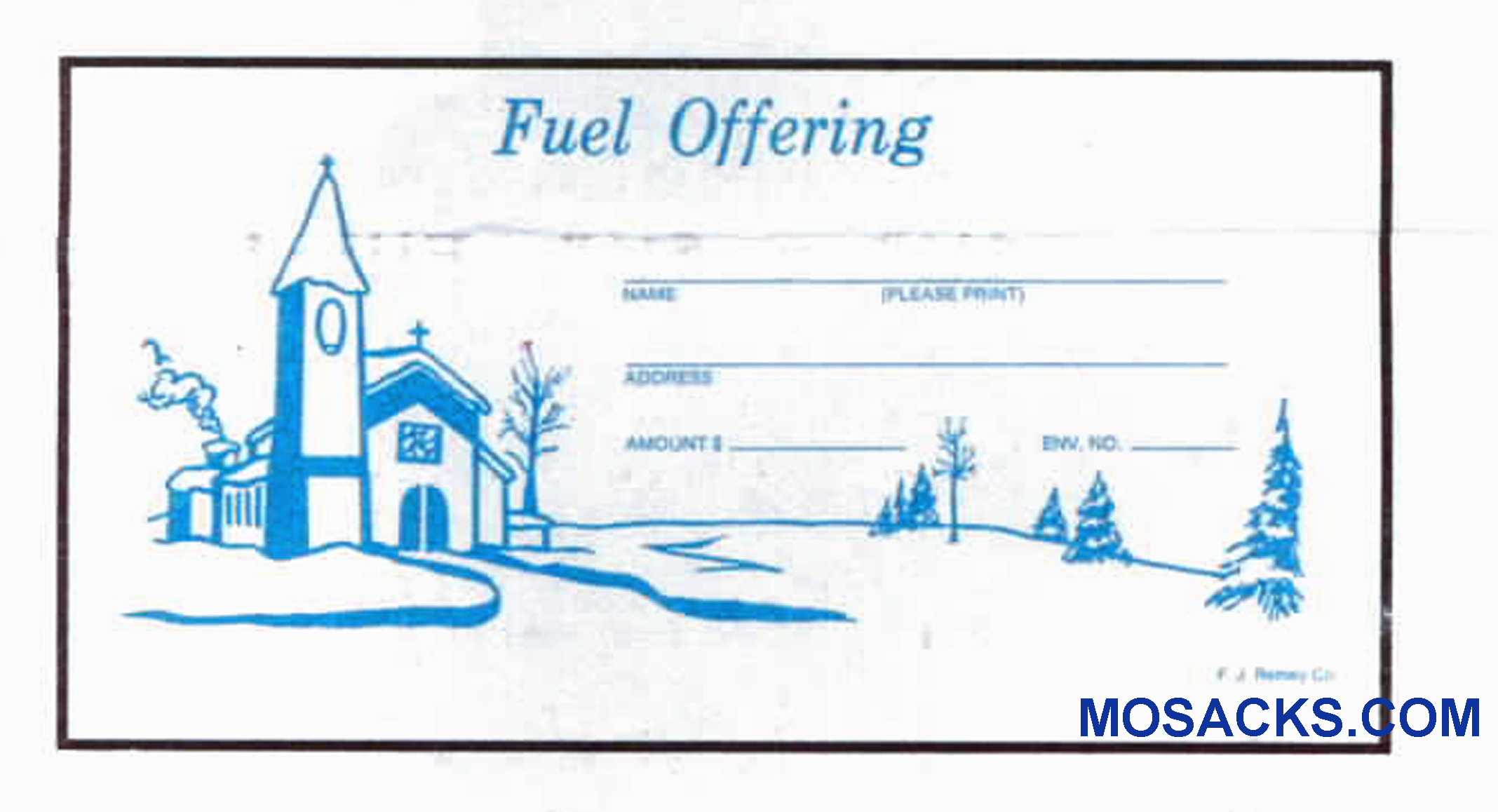 Fuel Offering Envelope 6-1/4 x 3-1/8  #304-351