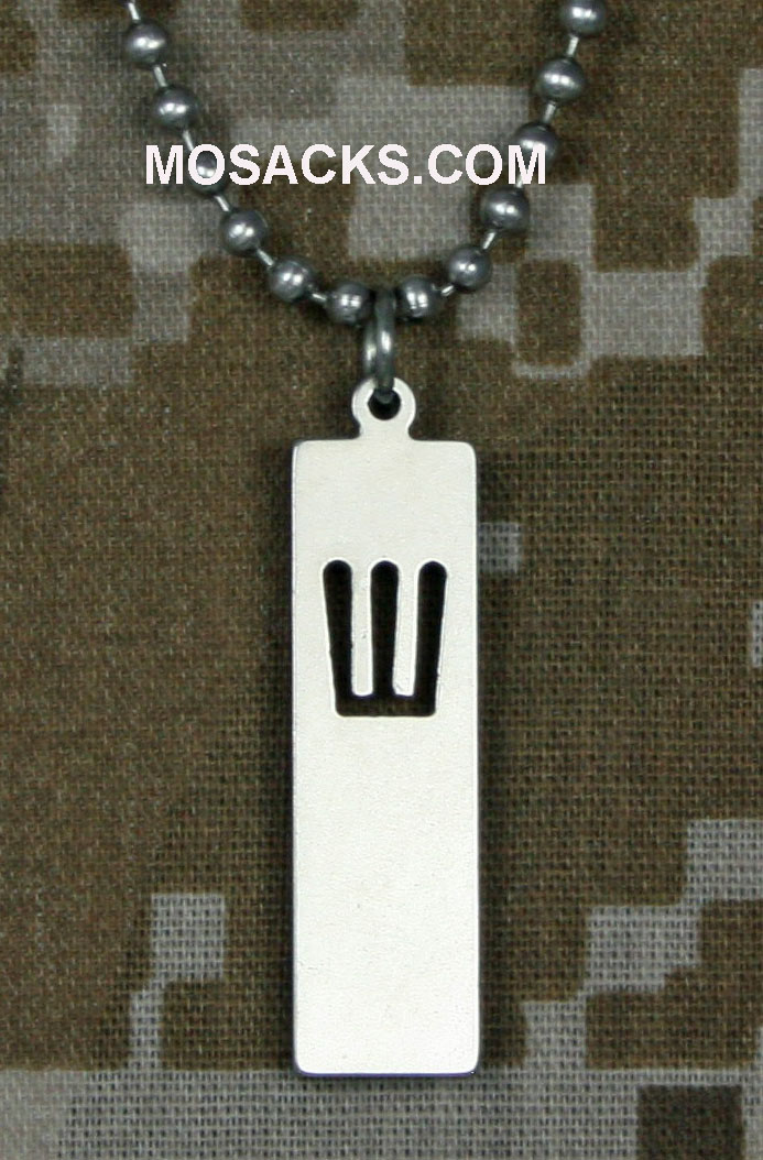 GI Jewelry Mezuzah Pendant with 24" Beaded Chain #10115S
