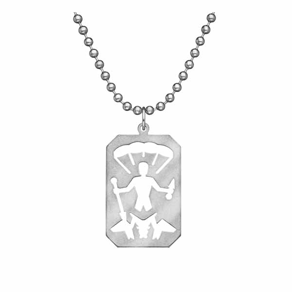 GI Jewelry St. Michael Pendant with 24" Beaded Chain #10132S