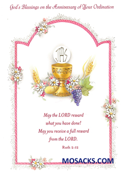 God's Blessings On Anniversary of Ordination Greeting Card 238-RAOR8778