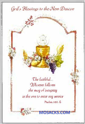 God's Blessings To The New Deacon Greeting Card -DEAC87767