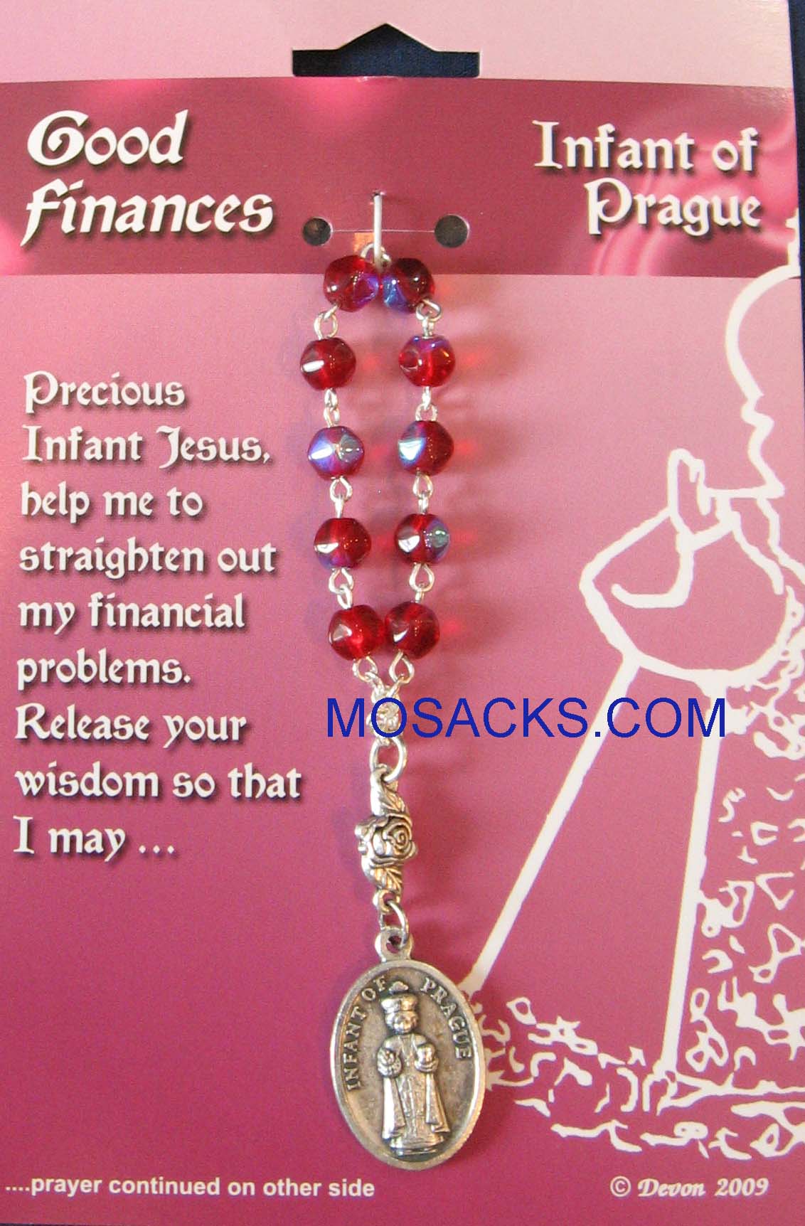 Good Finances, Infant of Prague One Decade Rosary, 08022IOP