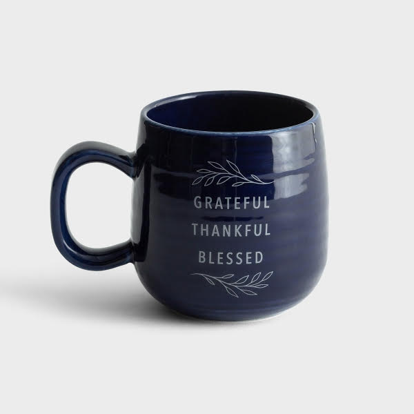 "Grateful Thankful Blessed" Ceramic Mug - J3876