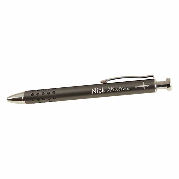 Grey Metal Pen (Personalized) - ZMCA03