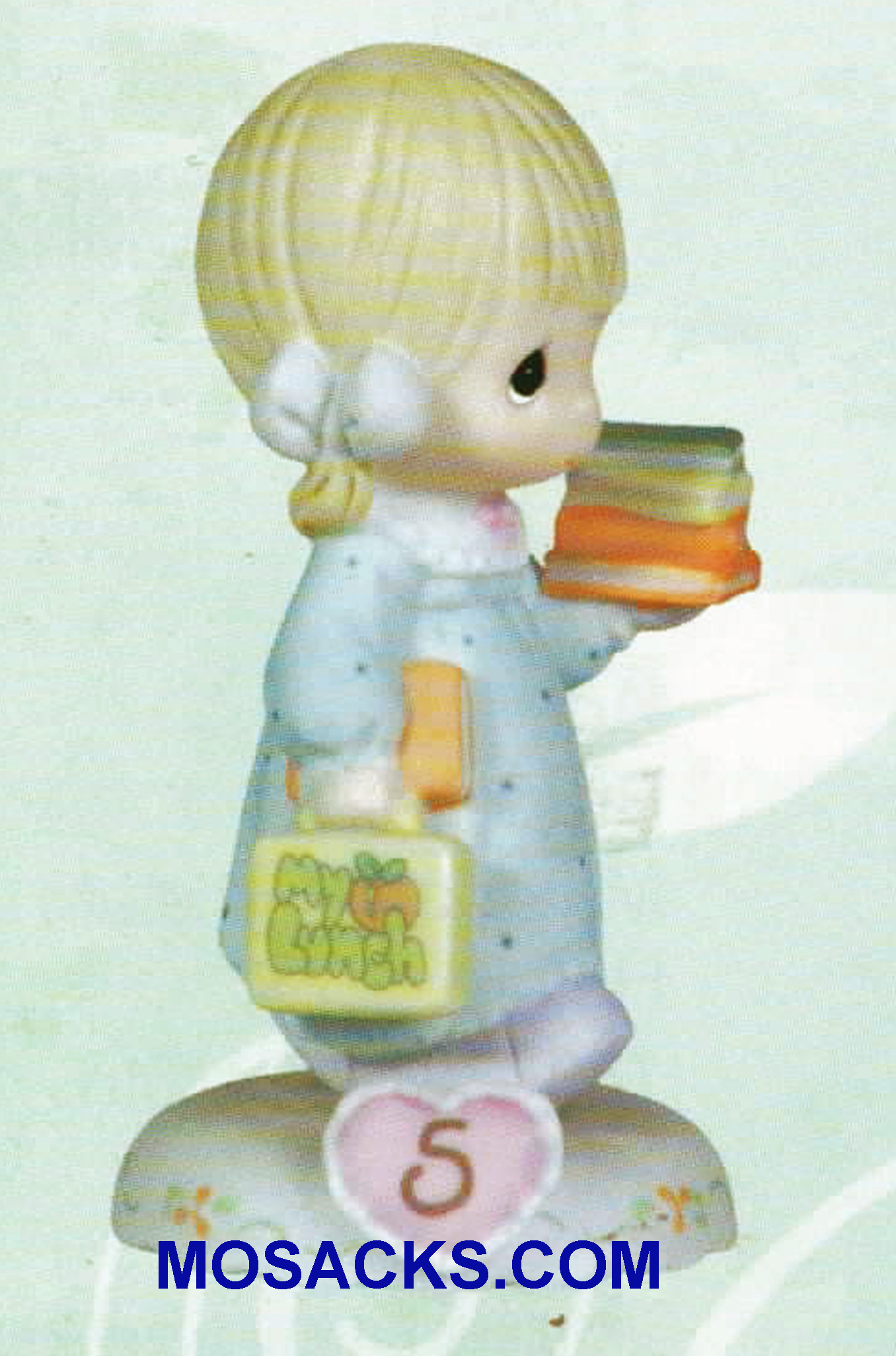Precious Moments Growing in Grace Age 5 Blonde 4.5 inch 136247