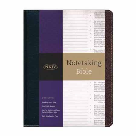 Holman NKJV Notetaking Bible (Black/Brown)